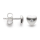 925/ - Ohrstecker matt., dia. 0,02ct W-SI