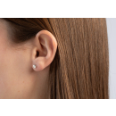 925/ - Ohrstecker matt., Brillanten 0,02ct W-SI