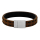 SON Armband braun m/schwarzes Kalbsleder 23cm