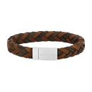 SON Armband braunes Kalbsleder 21cm