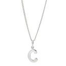 Rhod. Silberanhänger "C" 12mm