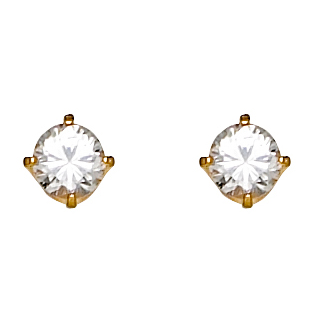Zirkonia, 2  mm 14 Karat, Verschluss VG