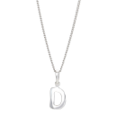 Rhod. Silberanhänger "D" 12mm