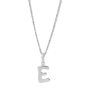 Rhod. Silberanhänger "E" 12mm
