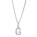 Rhod. Silberanhänger "G" 12 mm
