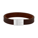 SON Armband braunes Kalbsleder 19cm
