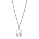 Rhod. Silberanhänger "H" 12mm