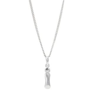 Rhod. Silberanhänger "I" 12mm