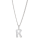 Rhod. Silberanhänger "K" 12mm