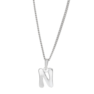 Rhod. Silberanhänger "N" 12mm