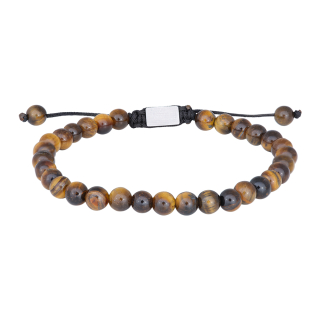 SON Armband glänzend gelbes Tigerauge 19-25 cm