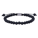 SON Armband glänzend schwarzer Onyx 19-25cm