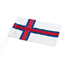 Färöer flagge für 40 cm - 10x16 cm