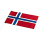 Norwegische Flagge für 40 cm - 10x16 cm