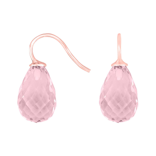 Rosév. S. Ohrring Quarz-Glas Facettiert Farbe11