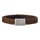 SON Armband braunes Kalbsleder 23cm 12mm 23