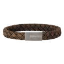 SON Armband dunkelbraunes Kalbsleder 21cm 10mm 21