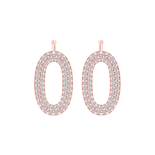R.verg. Silber System-Anhänger m/cz Oval
