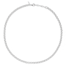 925/- Collier, rho. matt., 42cm + 3cm