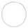 925/- Collier, rho. matt., 42cm + 3cm