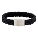 SONArmband schwarzes Kalbsleder 23cm 23
