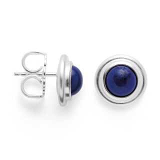 925/- Ohrstecker, rho. matt./Poliert, Lapis 2,72ct