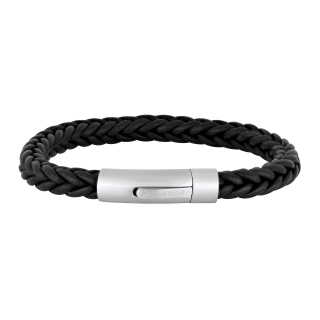 SONArmband schwarzes Kalbsleder 23cm 23