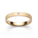 750/- Ring matt./Gebüstet, Brillant 0,02ct W-SI