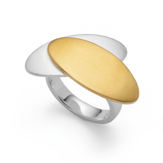 925/- Ring, Teil vg., rho. matt.
