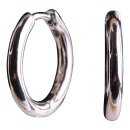 Silber Rhodinierter Ohrstecker mit Zirkonia