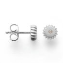 925/- Ohrstecker matt., Brillanten 0,02ct W-SI