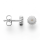 925/- Ohrstecker matt., Brillanten 0,02ct W-SI