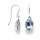925/- Ohrhänger Poliert, Blau Topas 3,02ct
