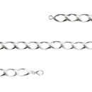 925/- Armband, rho. matt./Poliert, 19cm