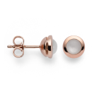 925/- Ohrstecker, rosé vg. Poliert, Mondstein 0,84