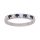 Weissgoldring 585 m. 0,25caratW/Si + Saphir