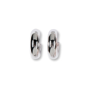 Rhod. Silber Ohrclip, 24,5mm