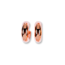 Roséverg. Silber Ohrclip, 24,5mm