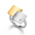 925/- Ring, Teil vg. Kratzmatt, Dia. 0,02ct W-SI