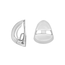 Rhod. Silber system-Clips Eva 15x13mm