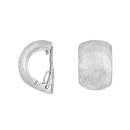 Rhod. Silber matt system-Clips Mimi 17x12mm