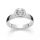 925/- Ring, rho. Poliert, Weißer Topas 1,49ct