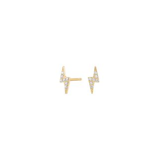 Titanium Ohrstecker Verg. Blitz m. cz