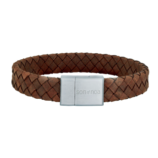 SON Armband braunes Kalbsleder 23cm 12mm 23