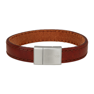 SON Armband braunes Kalbsleder 23cm 12mm 23