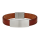 SON Armband braunes Kalbsleder 23cm 12mm 23