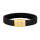 SON Armband schwarzes Kalbsleder 19cm 12mm 19