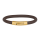 SON Armband braunes Kalbsleder 23cm 12mm 23
