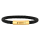 SON Armband schwarzes Kalbsleder 23cm IPG 23