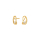 14kt. Gold Ohrring 0,04ct. W/SI
